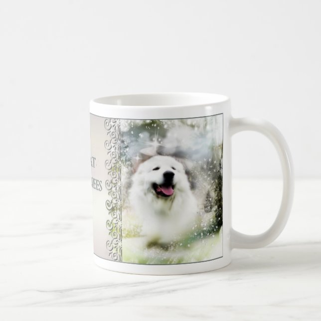 Große Pyrenäen Winterlandschaft Tasse (Rechts)