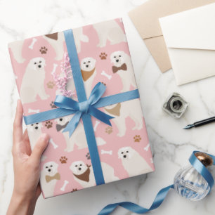 Große Pyrenäenpfeffer und Knochen-Umschlagpapier Geschenkpapier