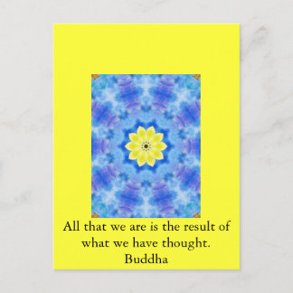 GROSSE QUOTE vom Buddha Postkarte