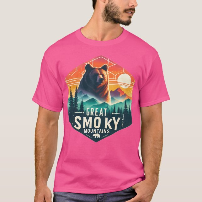 Große, rauchfreie Berge aktiv T-Shirt (Vorderseite)