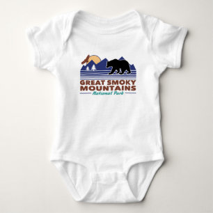 Große, rauchige Berge Baby Strampler