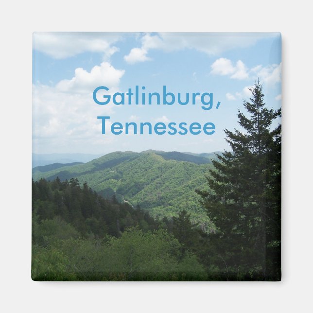 Große, rauchige Berge Magnet (Vorne)