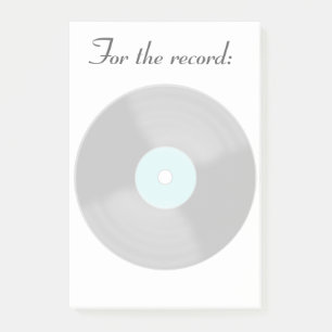 Große Record Post It Notizen