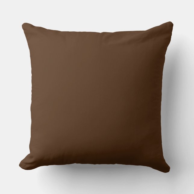 Große Reiche Dark Brown Kissen (Vorderseite)