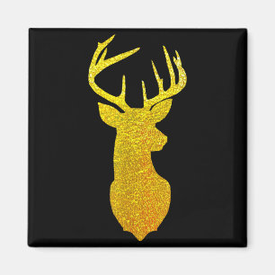Große Rentiershörner - Frohe Weihnachten Magnet