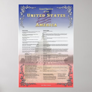 Große Republik USA Poster