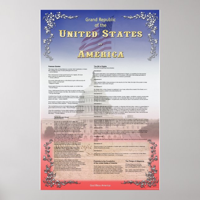 Große Republik USA Poster (Vorne)