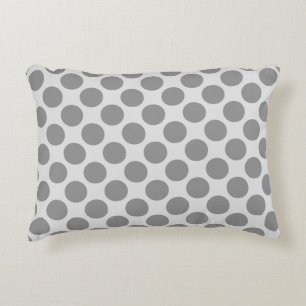 Große Retrodots - grau/grau Dekokissen