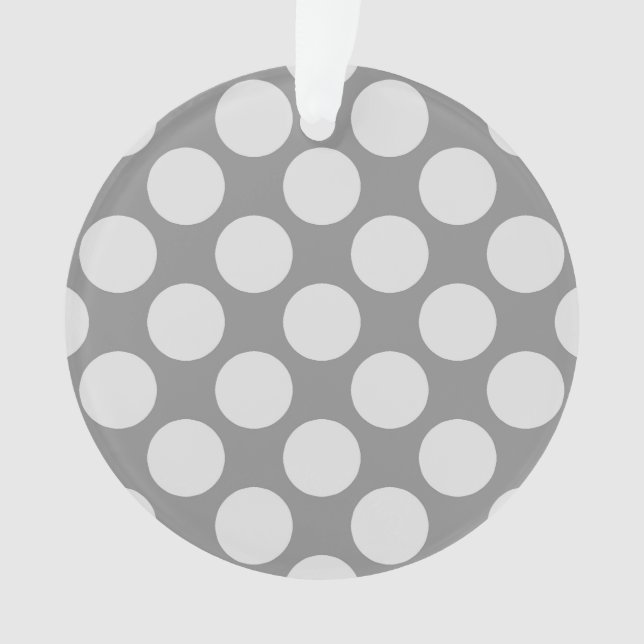 Große Retrodots - grau/grau Ornament (Vorderseite)