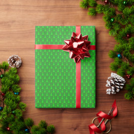 Große Rolle grüner Baum Weihnachten Geschenkpapier