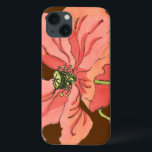 Große rosa Blume mit tiefrotem Hintergrund Case-Mate iPhone Hülle<br><div class="desc">Eine große rosa Blume Erholungen auf tiefrotem Hintergrund in diesem Gemälde von Nancy Slocum. Die Blume ist lebendig und in voller Blüte. Ein atemberaubendes Geschenk für eine besondere Person in Ihrem Leben!</div>