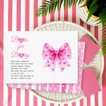 Große rosa Schleife Sweetheart-Bücher für Baby Sho