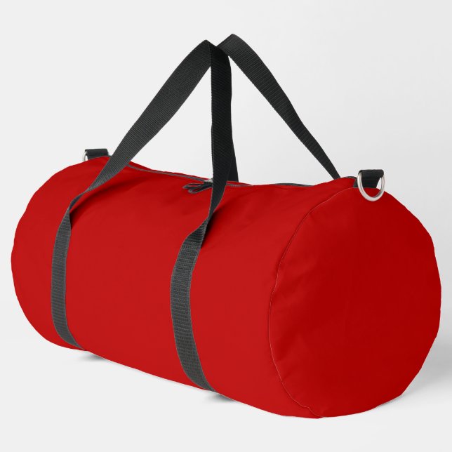 Große rote Farbe Duffle Bag (Linke Ecke)