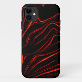 Große rote lange Spuren über schwarzem Hintergrund Case-Mate iPhone Hülle