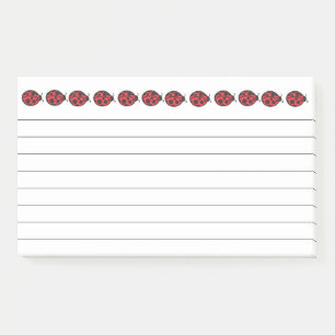 Große Rote Marienkäfer-Post-it-Notes Post-it Klebezettel