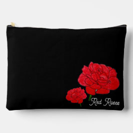 Große Rote Rose Zubehörtasche