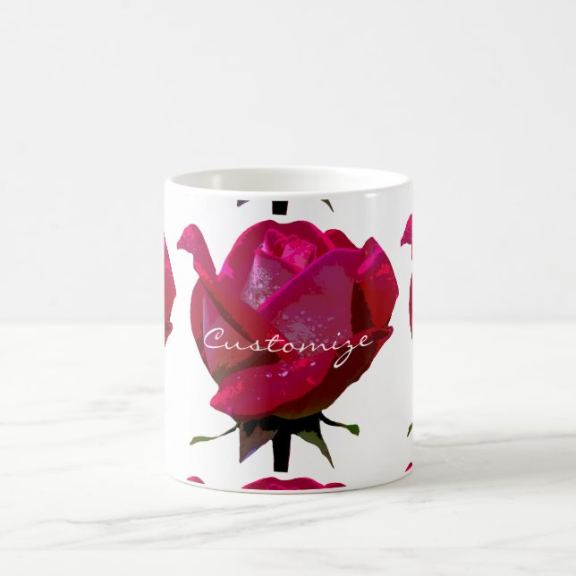 große rote Rosen Thunder_Cove Kaffeetasse (Mittel)