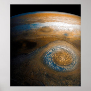 Große rote Spur des Jupiter aus Junocam (2017) Poster