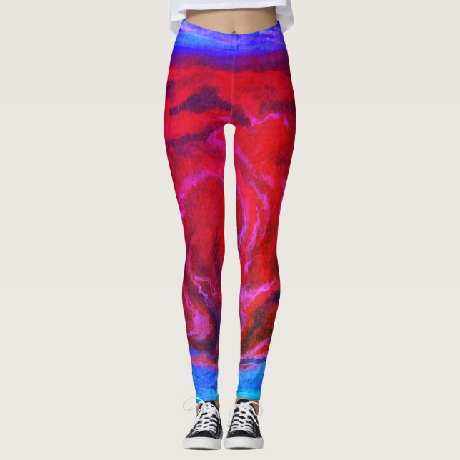 Große rote Stelle der Jupiter-Leggings Leggings (Vorderseite)