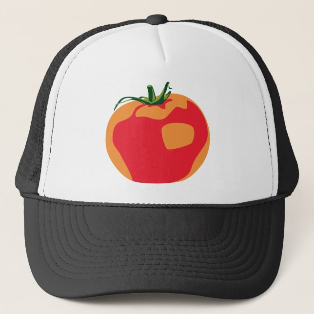 Große rote Tomate Truckerkappe (Vorderseite)
