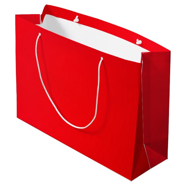 Große rote Tüte, wahnsinnig rot (die Roten sind di Geschenktüte (Rückseite Schrägansicht)