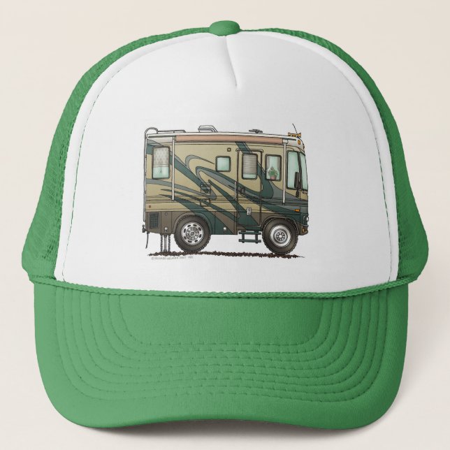 Große RV-Camper-Hüte Truckerkappe (Vorderseite)