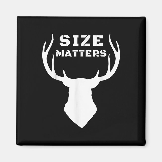 Größe S Funny Deer Jagen Magnet (Vorne)