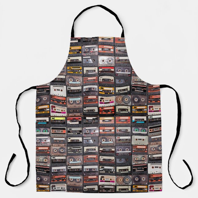 Große Sammlung von Audiokassetten Schürze (Vorderseite)