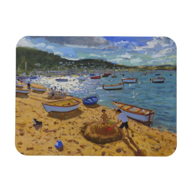 Große Sandburg Teignmouth 2013 Magnet (Horizontal)