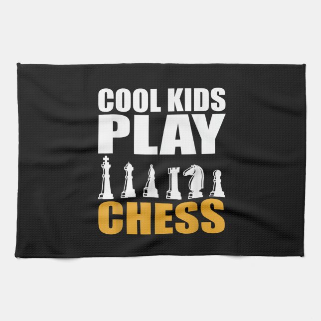 Große Schach Kinder Schach Mädchen Jungen Geschirrtuch (Horizontal)