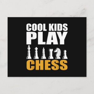 Große Schach Kinder Schach Mädchen Jungen Postkarte