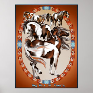 Große Schachtel mit Farben Poster