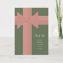 Große Schleife mit gestreiftem Band Karte