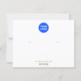 Große Schlichte Anzeige für das Sammeln von Logos Einladung