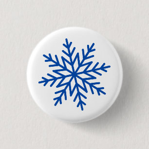 Große Schneeflocke Button