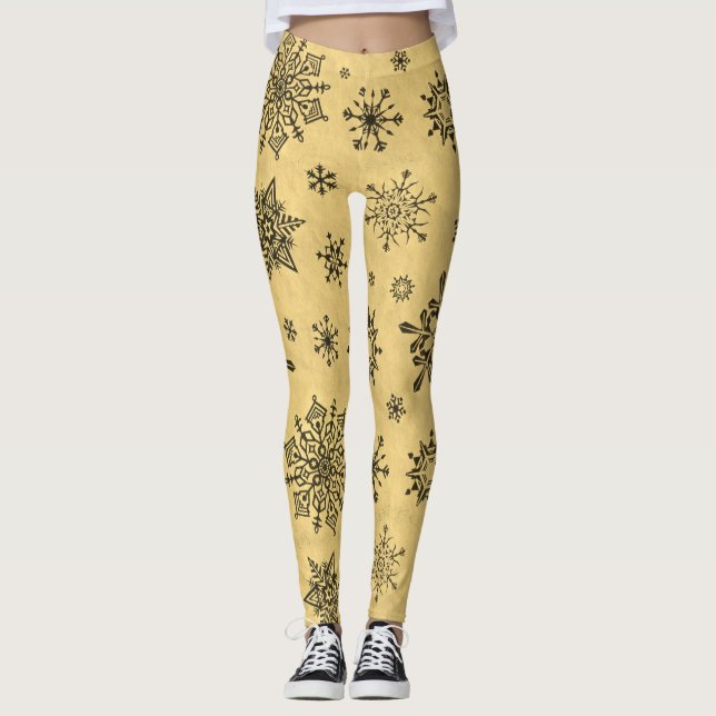 Große Schneeflocken Leggings! Leggings (Vorderseite)