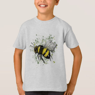 Große schöne Hummel, digitale Zeichnung T-Shirt