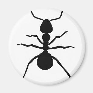 große schwarze Ameisenikone Magnet
