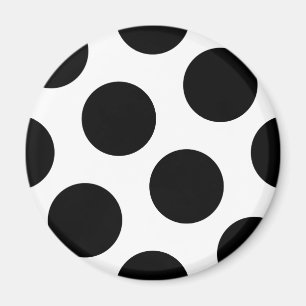 Große schwarze Punkte Magnet