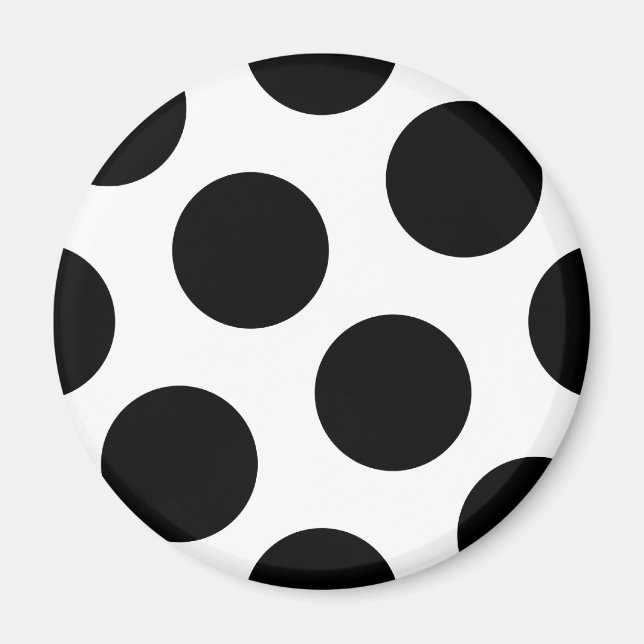 Große schwarze Punkte Magnet (Vorne)