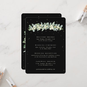 Große Schwarze Schneebeere + Eukalyptus Hochzeitsp