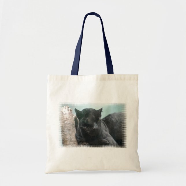 Große schwarzer Panther-kleine Taschen-Tasche Tragetasche (Vorne)