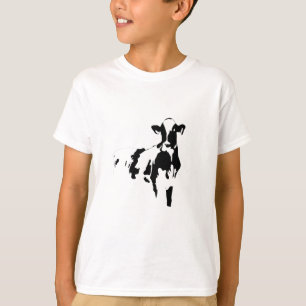 große Schwarzweiss-Kuh T-Shirt