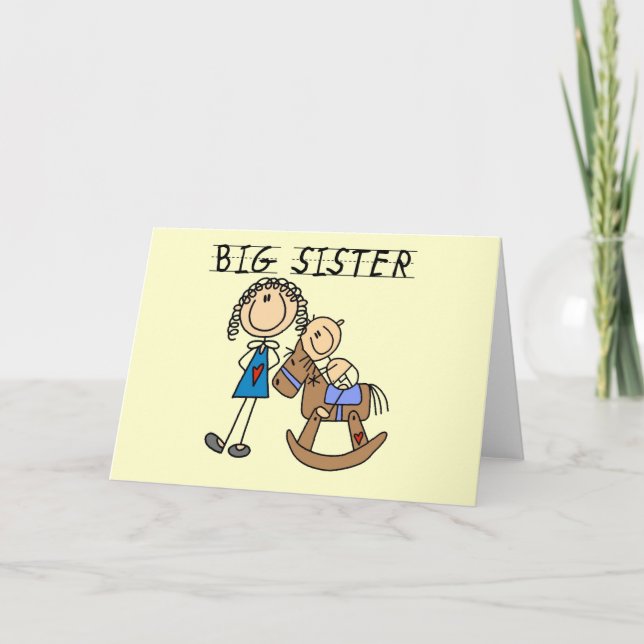 Große Schwester-Baby-Bruder-T - Shirts und Karte (Vorderseite)