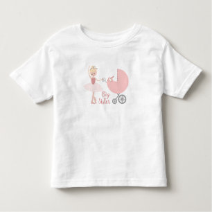 Große Schwester Ballerina Stroller Kleinkind T-shirt