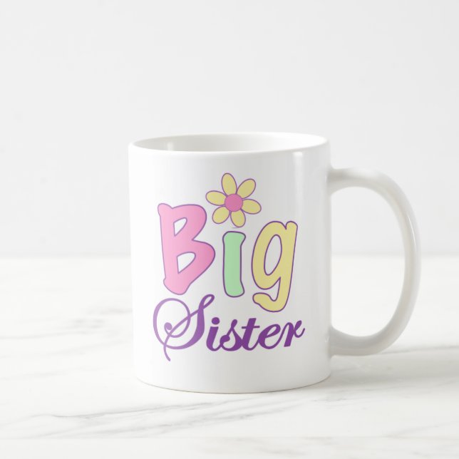 Große Schwester-Blume Kaffeetasse (Rechts)