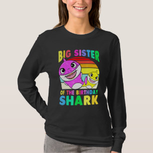 Große Schwester des Birthday Shark Big Sister Matc T-Shirt