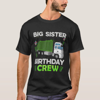 Große Schwester des Geburtstags Junge Müllwagenfah T-Shirt