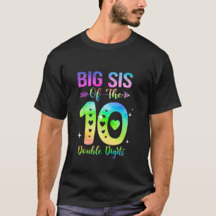 Große Schwester des Geburtstagskindes zweistellige T-Shirt