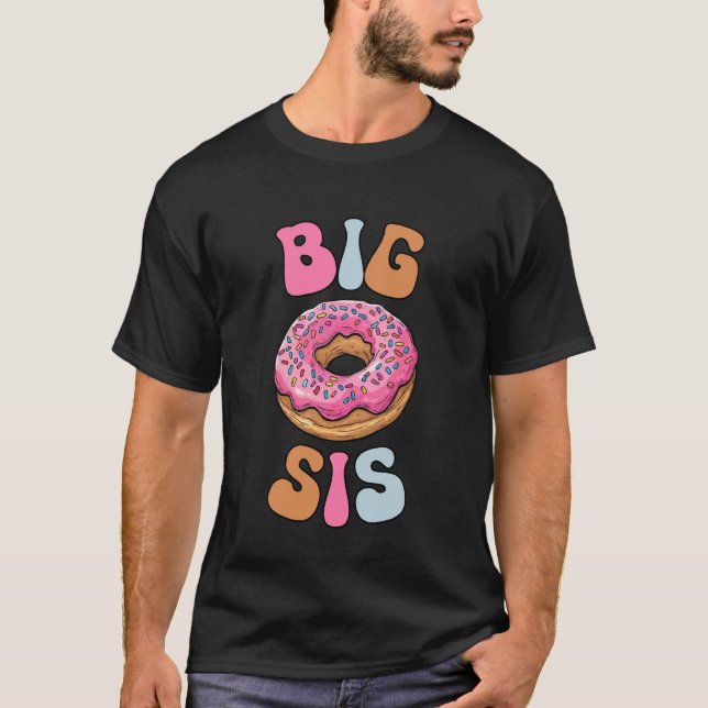 Große Schwester Donut T-Shirt (Vorderseite)